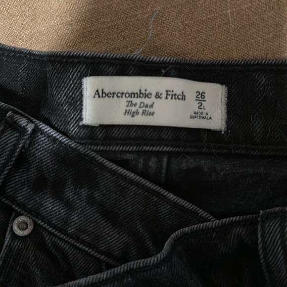 Abercrombie and Fitch The Dad High Rise Black jeans - Picture 2 of 3